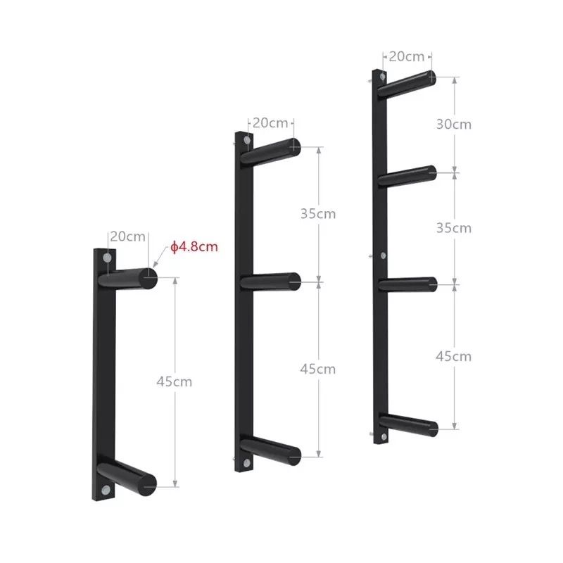 Wall mounted weight rack